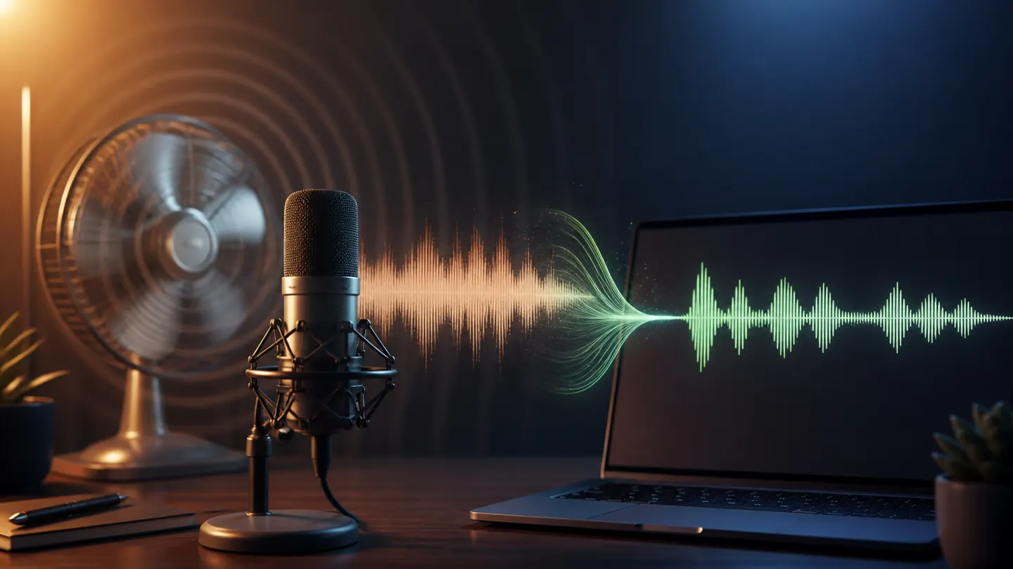 How to Remove Fan Noise from a Recording visual guide